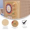 Flash Furniture Bright Beginnings Commercial Grade STEAM Wall Activity Board with Natural Finish and Multicolor Accents, Telling Time MK-ME09609-GG - alternate 7